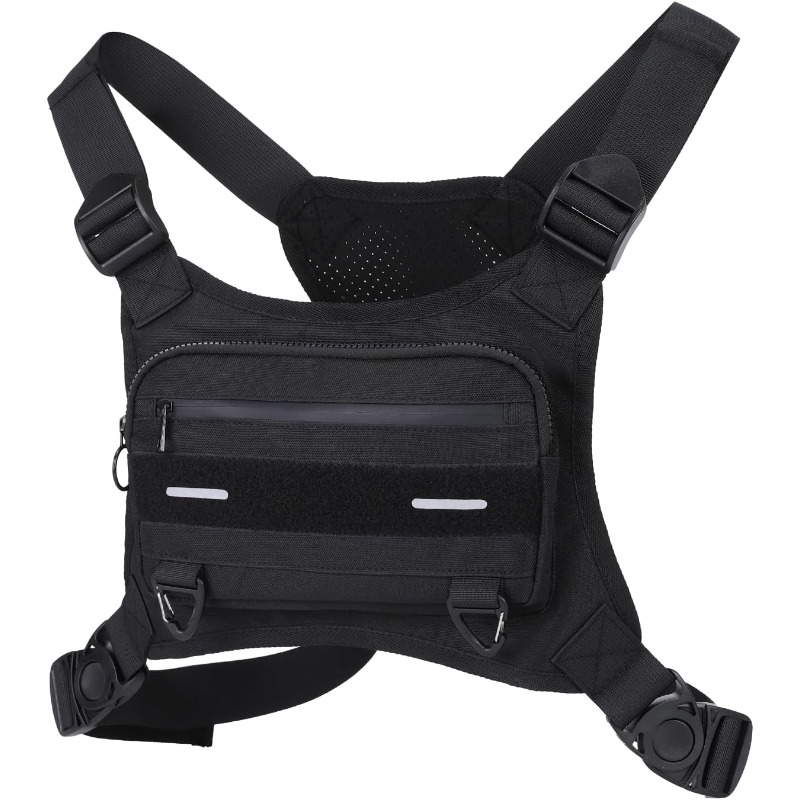 Cycling Gear Travel Bag - เสื้อกั๊กกระเป๋าเสื้อเกราะยุทธวิธีกระเป๋าเดินทางสะพายไหล่วิ่งปรับได้อเนกประสงค์, กระเป๋าผู้ชายแฟชั่นระบายอากาศได้ดีกระเป๋ากีฬาปั่นจักรยาน