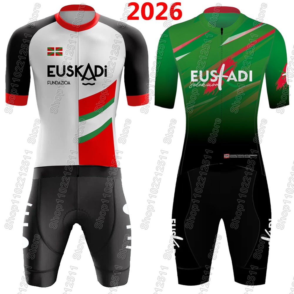 Cycling Gear Brands - ชุดเสื้อเจอร์ซีย์ปั่นจักรยานทีม Euskadi 2026 ชุดฤดูร้อนสเปน ชุดปั่นจักรยานเสือหมอบ เสื้อจักรยาน