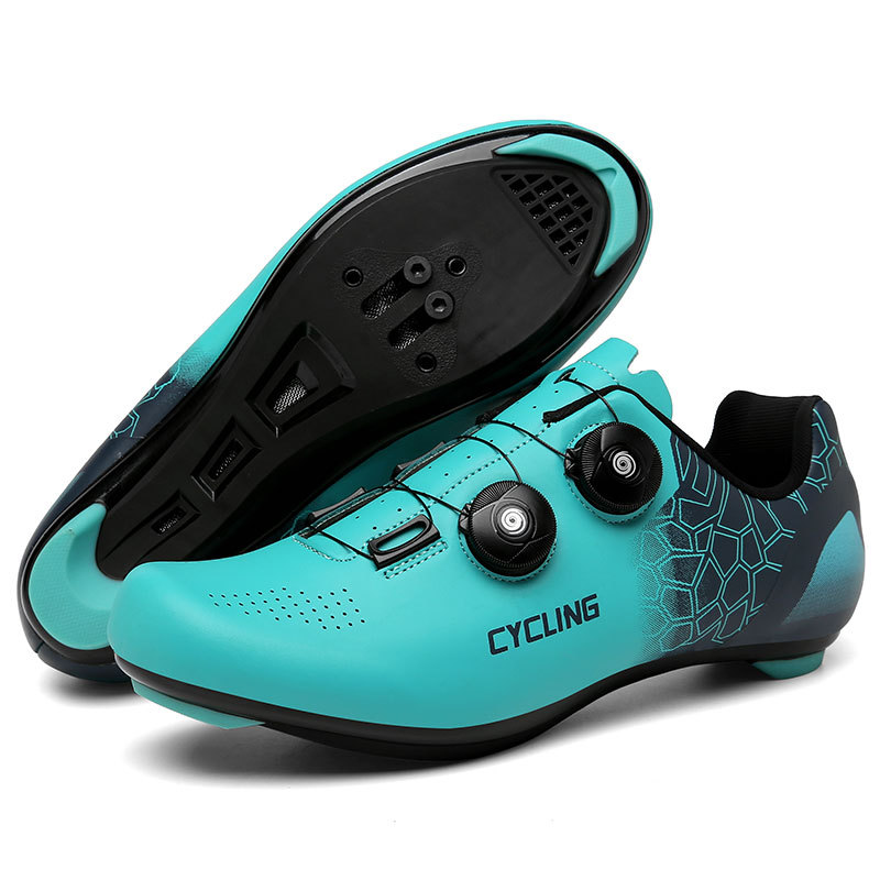 Clipless Mtb Shoes - รองเท้าปั่นจักรยานเสือภูเขาแบบมีสายรัด สำหรับผู้ชายและผู้หญิง ระบายอากาศได้ดี พื้นรองเท้าแข็ง ทนทาน ป้องกันการลื่น