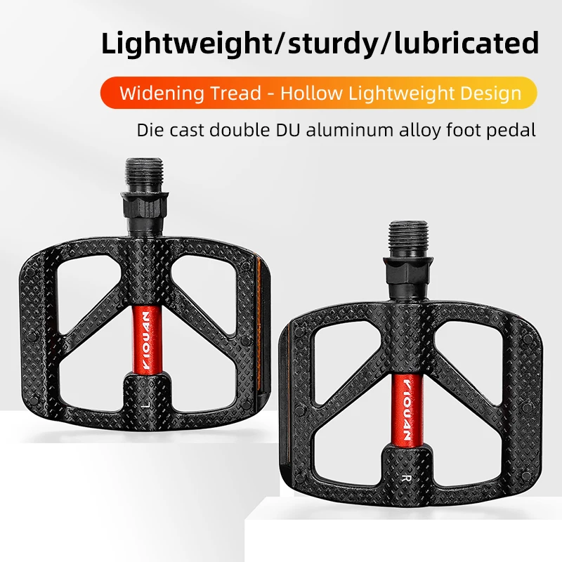 Mtb Pedals - แป้นเหยียบจักรยาน แป้นเหยียบจักรยานกันลื่นอลูมิเนียมอัลลอยด์ แป้นเหยียบจักรยานเสือภูเขาแบบชิ้นเดียว แป้นเหยียบจักรยานน้ำหนักเบา แป้นเหยียบจักรยานที่ทนทาน