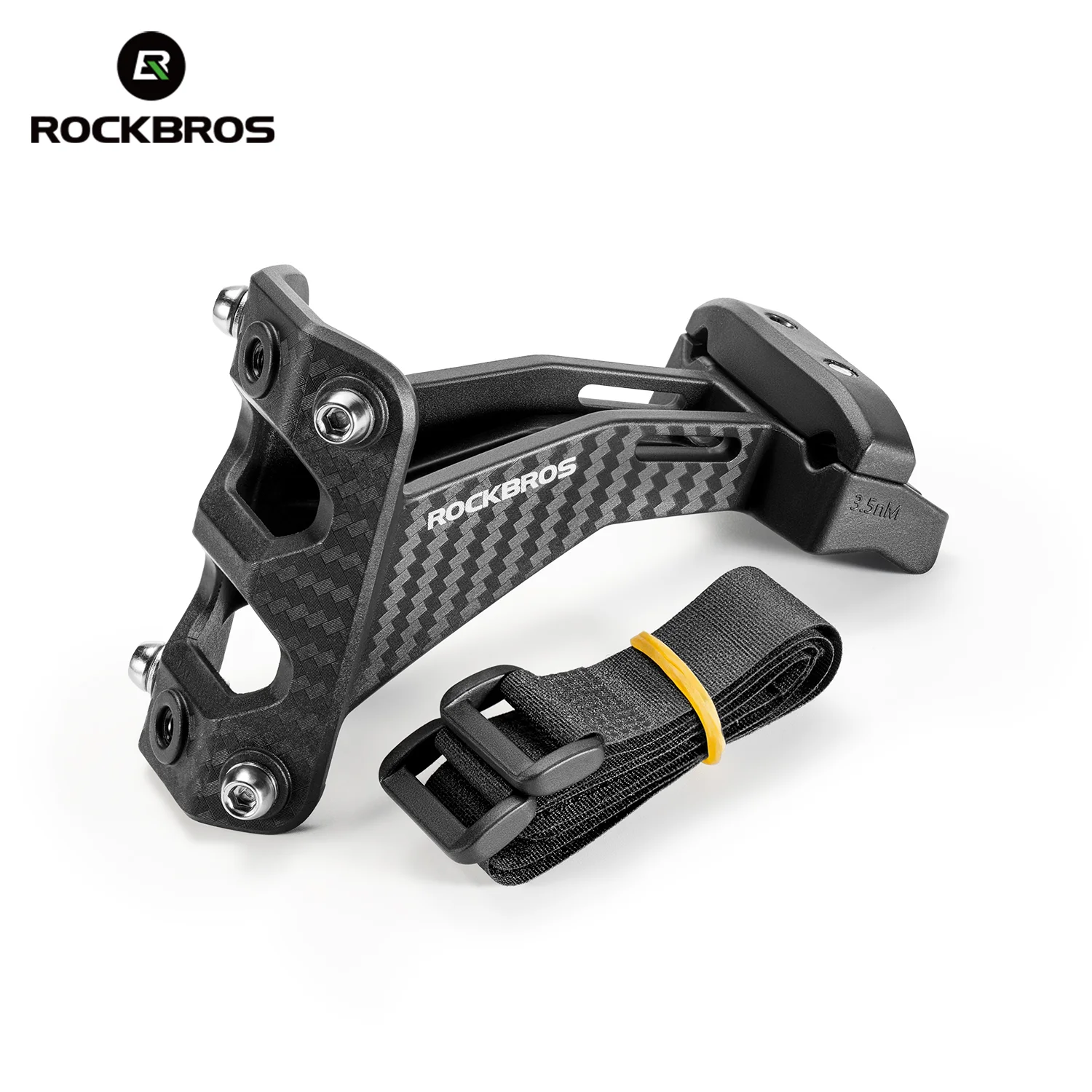 Carbon Fiber Saddle - ROCKBROS เลียนแบบคาร์บอนไฟเบอร์ที่วางขวดน้ําจักรยานอะแดปเตอร์อานถ้วยคู่ส่วนต่อขยายยืนที่นั่งอุปกรณ์ขี่จักรยาน