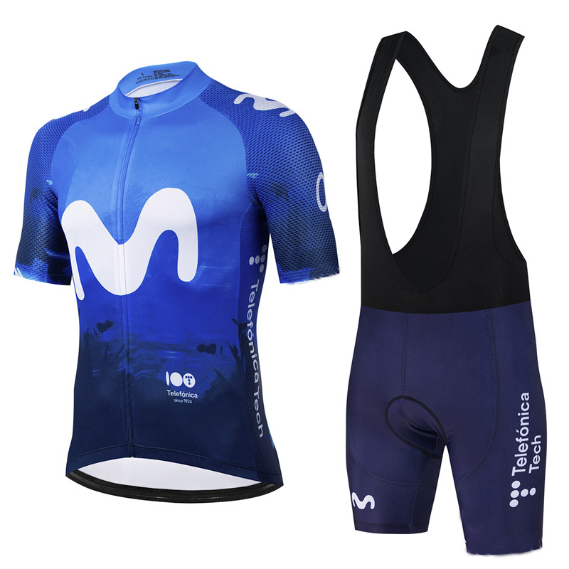 Movistar ทีม Pro ฤดูร้อนชุดขี่ - Cycling Gear Brands บทวิจารณ์และราคา