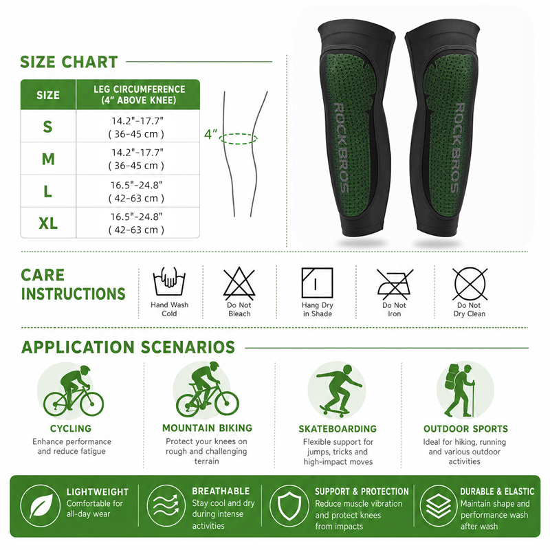 ROCKBROS สนับเข่าสำหรับขี่จักร - Gear In Cycling บทวิจารณ์และราคา
